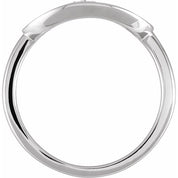 14K White .05 CTW Natural Diamond Initial L Ring