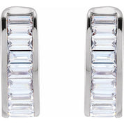 14K White 3/4 CTW Lab-Grown Diamond Ear Cuff