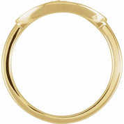 14K Yellow .05 CTW Natural Diamond Initial L Ring
