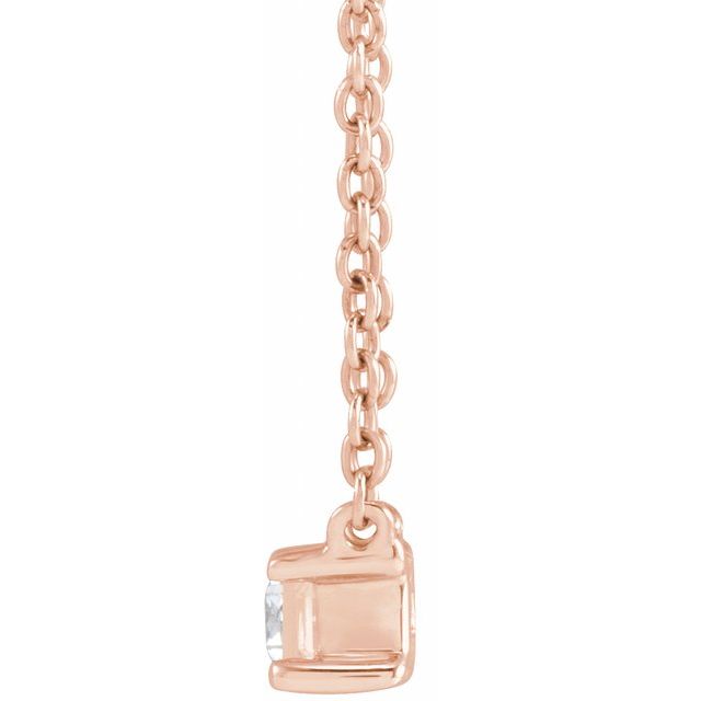14K 1/3 CT Lab-Grown Diamond Necklace 16-18"