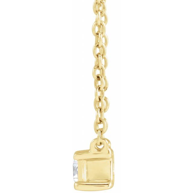 14K 1/3 CT Lab-Grown Diamond Necklace 16-18"