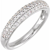 14K White 1/2 CTW Lab-Grown Diamond Ring