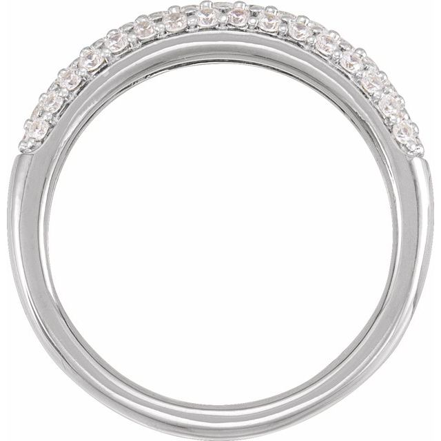 14K White 1/2 CTW Lab-Grown Diamond Ring