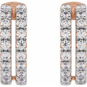 14K Rose 1/2 CTW Lab-Grown Diamond Ear Cuff