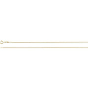 14K Yellow 1 mm Wheat 16" Chain