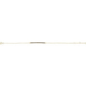 14K Yellow Natural Blue Sapphire 8" Bracelet