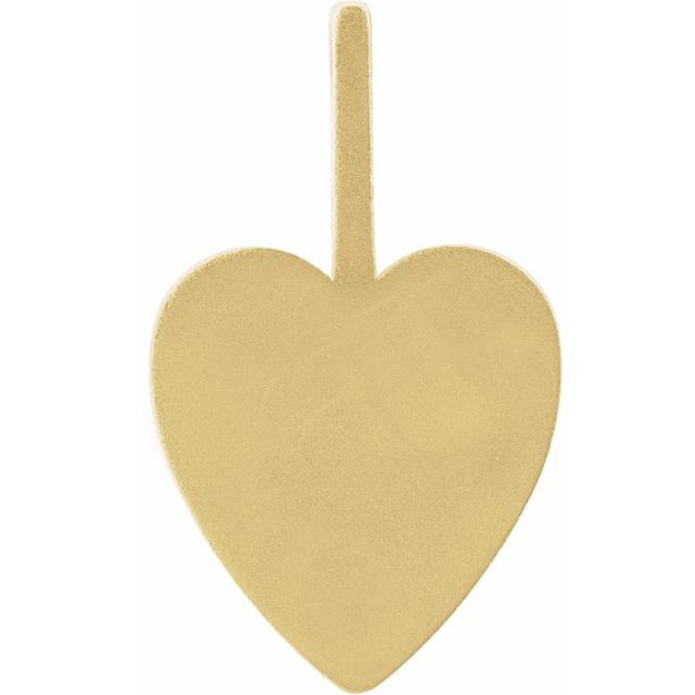 14K Yellow Family is Forever Heart Charm/Pendant