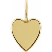 14K Yellow Family is Forever Heart Charm/Pendant