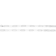 Sterling Silver 6.2 mm Paperclip-Style 20" Chain