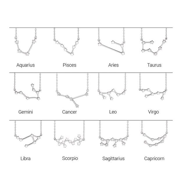 14K 1/8 CTW Natural Diamond Libra Necklace 16-18"