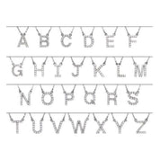 14K White 1/6 CTW Natural Diamond Initial B 16" Necklace