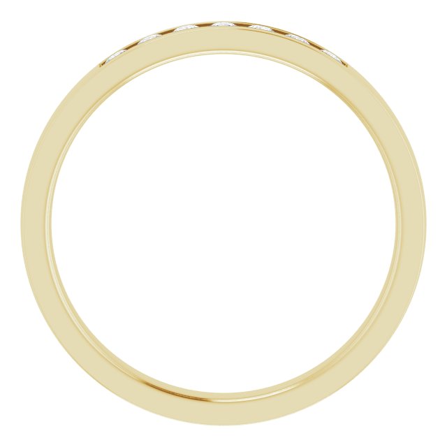 14K Yellow 1/5 CTW Natural Diamond Band