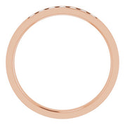 14K Rose 1/5 CTW Natural Diamond Band