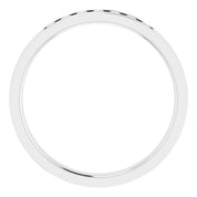 14K White 1/5 CTW Natural Diamond Band