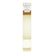 14K Yellow 5/8 CTW Natural Diamond Band