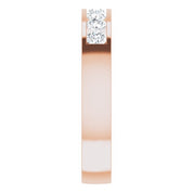 14K Rose 5/8 CTW Lab-Grown Diamond Band