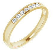 14K Yellow 1/5 CTW Natural Diamond Band