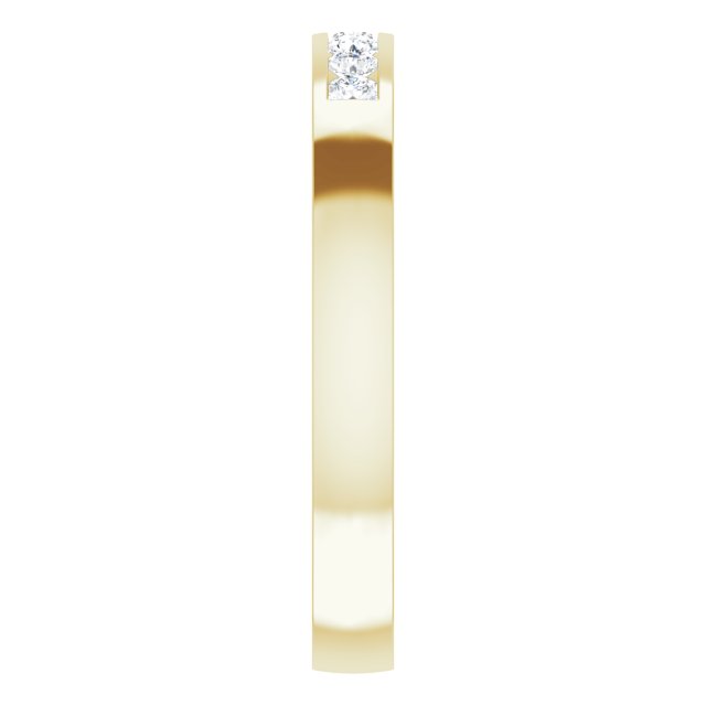 14K Yellow 1/5 CTW Natural Diamond Band