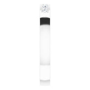 14K White 1/5 CTW Natural Diamond Band
