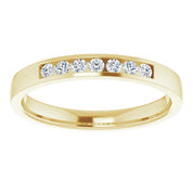 14K Yellow 1/5 CTW Natural Diamond Band