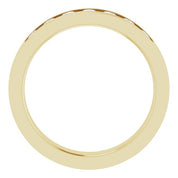 14K Yellow 5/8 CTW Natural Diamond Band