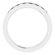 14K White 5/8 CTW Natural Diamond Band