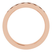 14K Rose 5/8 CTW Lab-Grown Diamond Band