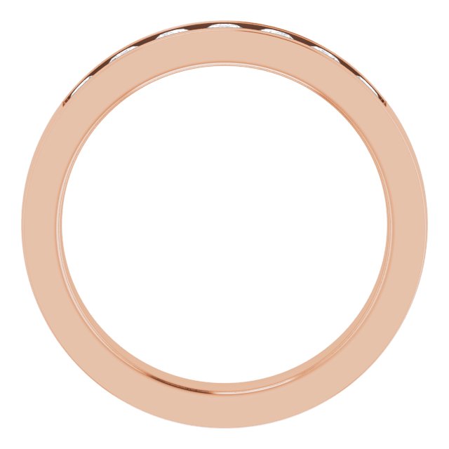 14K Rose 5/8 CTW Lab-Grown Diamond Band