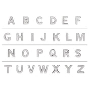 14K Rose Block Initial A Slide Pendant