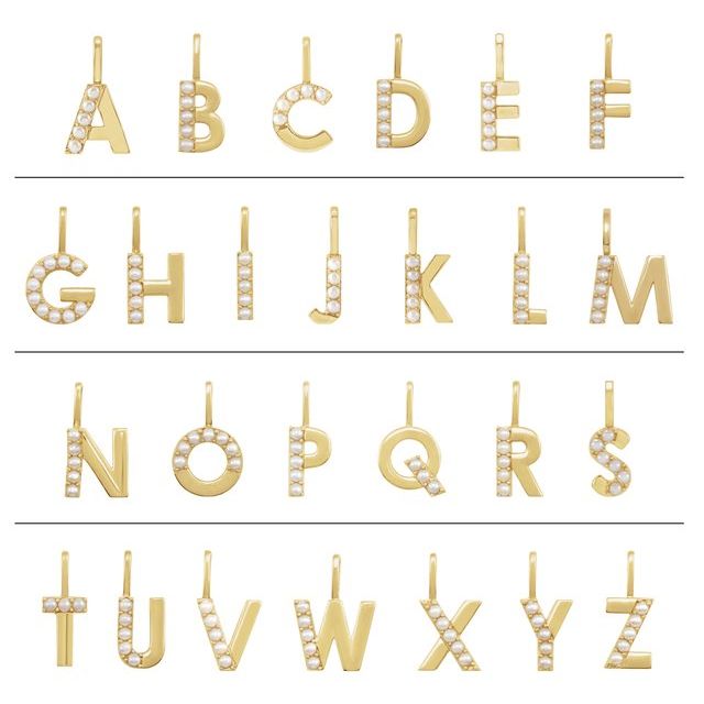 14K Rose Cultured White Freshwater Pearl Initial O Charm/Pendant