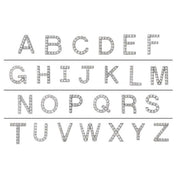 Sterling Silver 1/8 CTW Natural Diamond Initial U Earrings