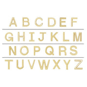 14K Yellow Single Initial F Earring