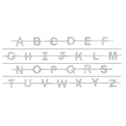 14K Yellow 1/10 CTW Natural Diamond Initial A 6-7" Bracelet