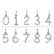 14K White .05 CTW Natural Diamond Numeral 7 Charm