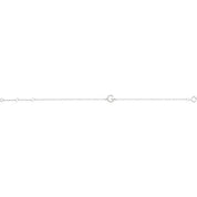 14K White .05 CTW Natural Diamond Initial G 6-7" Bracelet