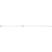 14K White .05 CTW Natural Diamond Initial J 6-7" Bracelet