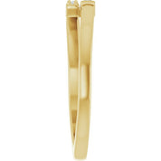14K Yellow .07 CTW Natural Diamond Stackable Ring