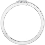 Platinum .07 CTW Natural Diamond Stackable Ring