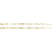 14K Yellow 6.2 mm Paperclip-Style 20" Chain