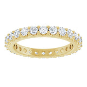 14K Yellow 1 1/2 CTW Diamond Eternity Band Size 7