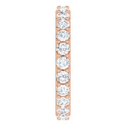 14K Rose 1 3/8 CTW Diamond Eternity Band Size 5