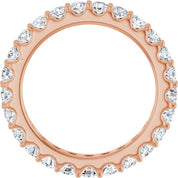 14K Rose 1 1/2 CTW Diamond Eternity Band Size 6