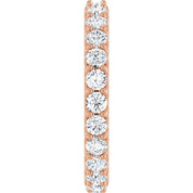 14K Rose 1 1/2 CTW Diamond Eternity Band Size 6