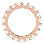 14K Rose 1 3/4 CTW Diamond Eternity Band Size 4