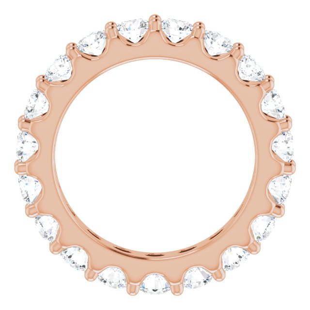 14K Rose 1 3/4 CTW Diamond Eternity Band Size 4