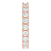 14K Rose 1 7/8 CTW Diamond Eternity Band Size 6.5