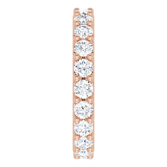 14K Rose 1 7/8 CTW Diamond Eternity Band Size 6.5