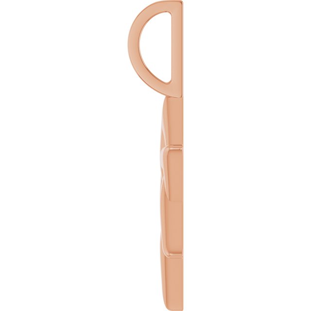 14K Rose Star of David Pendant