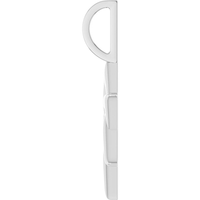 Platinum Star of David Pendant