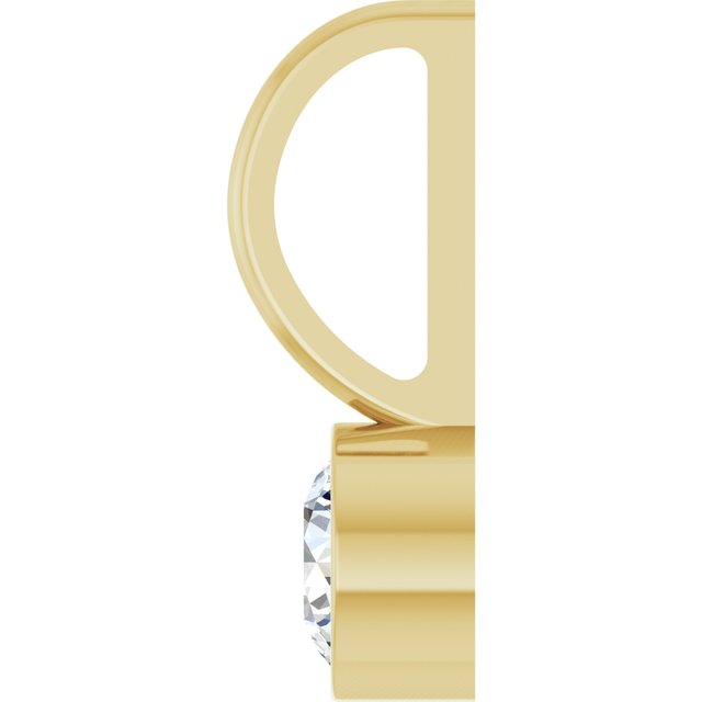 14K Yellow 1/5 CTW Natural Diamond Charm/Pendant